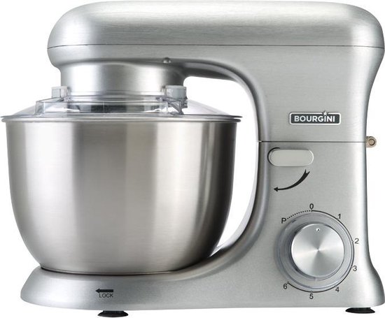 Bourgini 22.5079 - Kitchen Chef Pro - Keukenmachine - Zilver