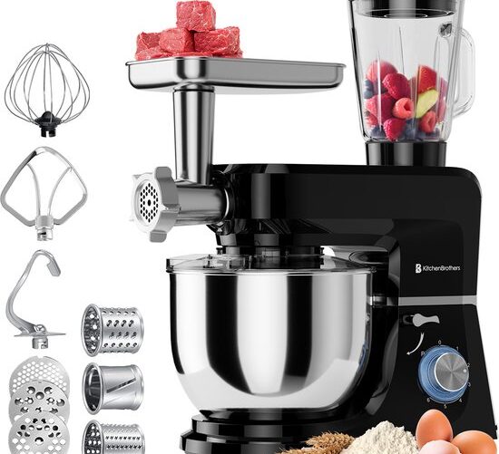 KitchenBrothers Keukenmachine - Complete Set - 15 Accessoires